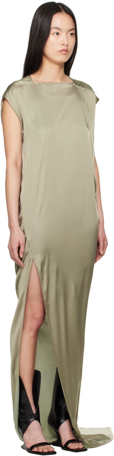 Kjole Rick Owens Rick Owens Hollywood Edfu Maxi Dress Grøn | RP01E7505 SCH, 1