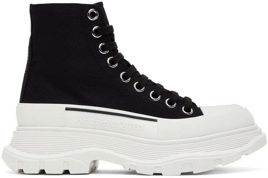 Sneakers og sko Alexander McQueen Tread Slick High-Top Sneakers Sort | 697080W4MV2, 0