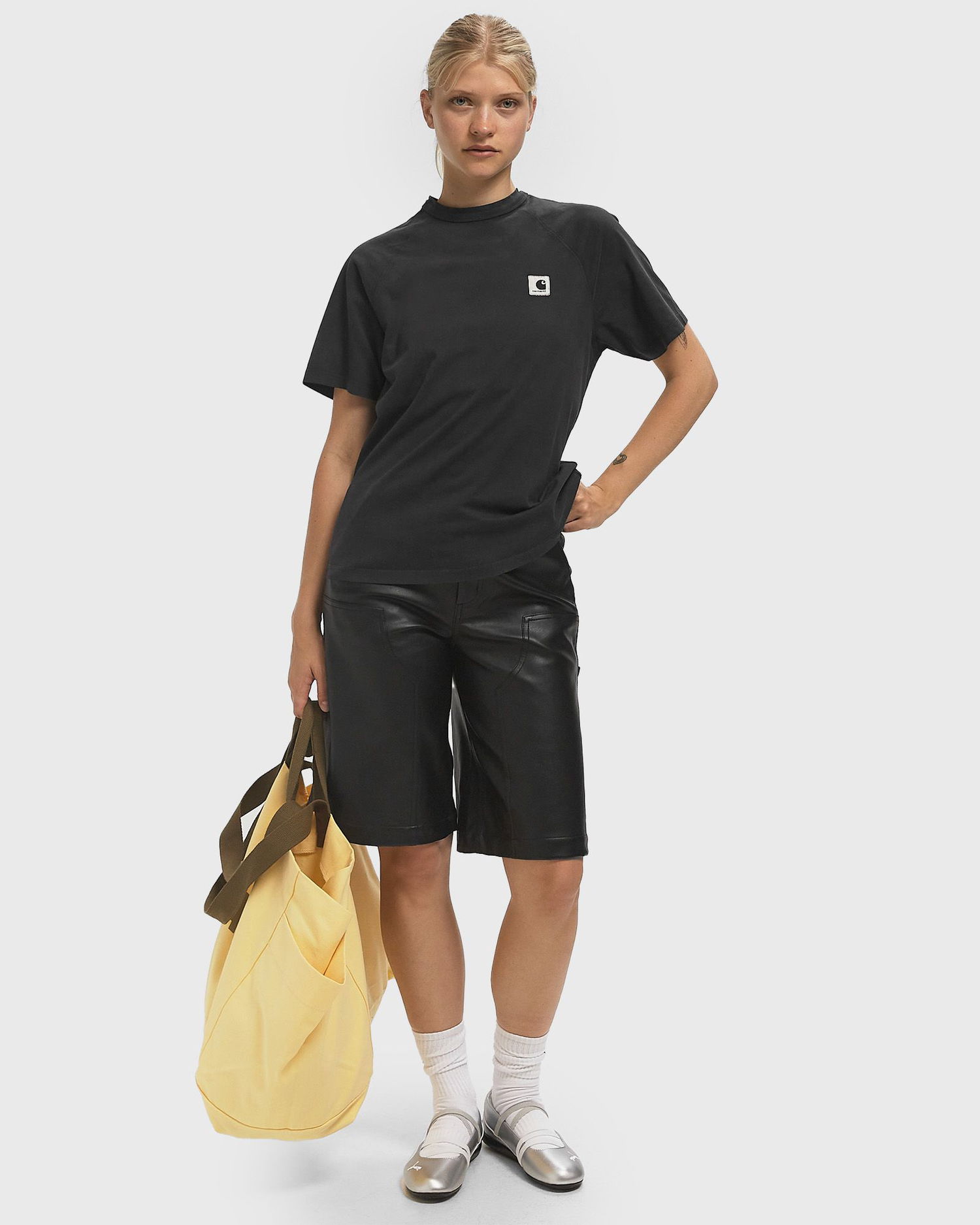 T-shirt Carhartt WIP Women's Hudson Short Sleeve T-Shirt Sort | I035138-89.5F, 1