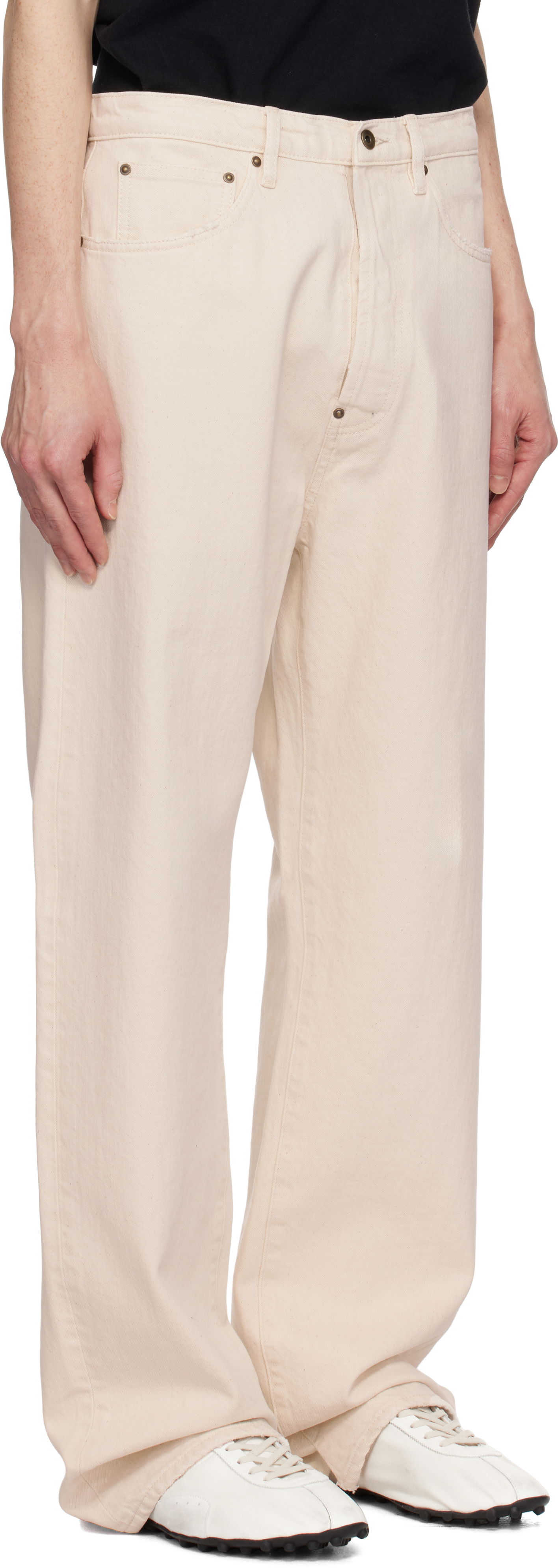 Jeans Maison Margiela Maison Margiela Buckle Jeans Beige | S50LA0238 M30026, 1
