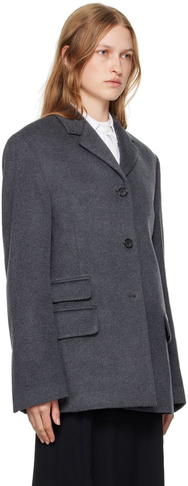 Jakke TOTEME Straight Wool Blazer Grå | 244-WRZ0045-FB0283, 3