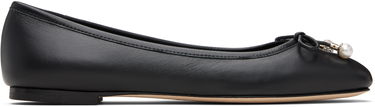 Sneakers og sko Jimmy Choo Jimmy Choo Elme Pearl Ballerina Flats Sort | ELME FLAT, 0