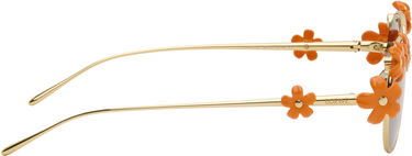 Solbriller Loewe Paula's Ibiza Daisy Field Round Daisy-Embellished Sunglasses Orange | LW40173UW5130F 192337236198, 1