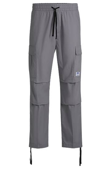 Cargo bukser BOSS Relaxed Fit Cargo Trousers Grå | 50517923