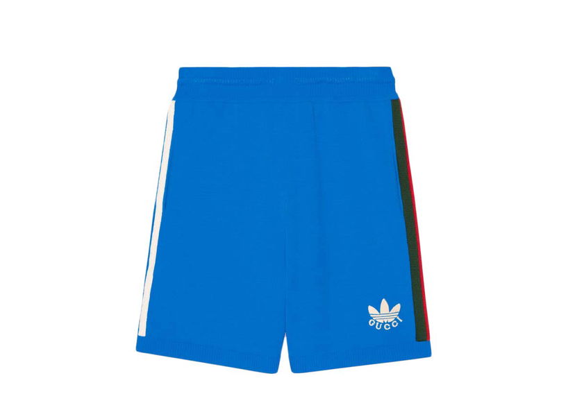 Shorts Gucci adidas x Elastic Viscose Shorts Blue Blå | 700480 XKCIF 4447