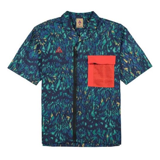 Skjorte Nike ACG ACG Printing Shirt Blå | CD7636-405