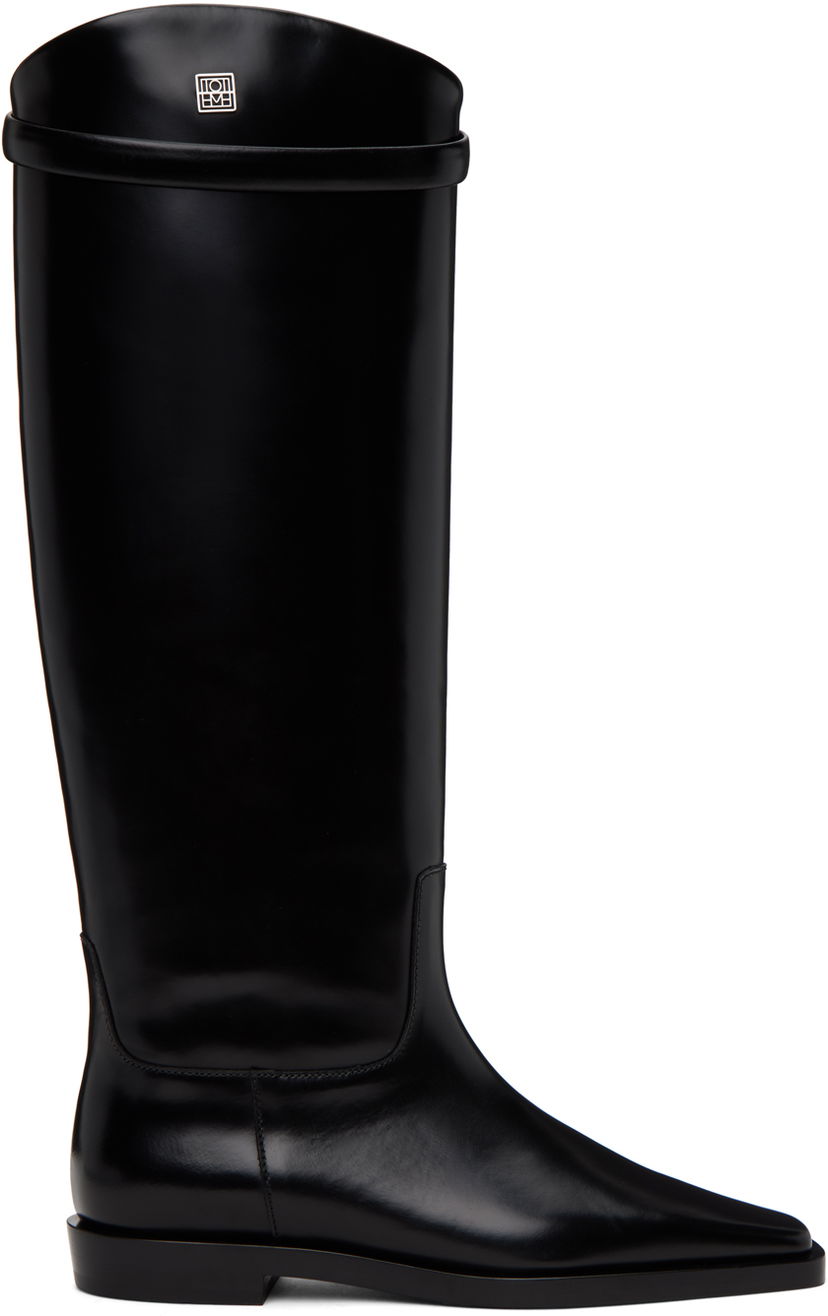 Tøj TOTEME TOTEME 'The Riding' Knee-High Boots Sort | 211-901-825