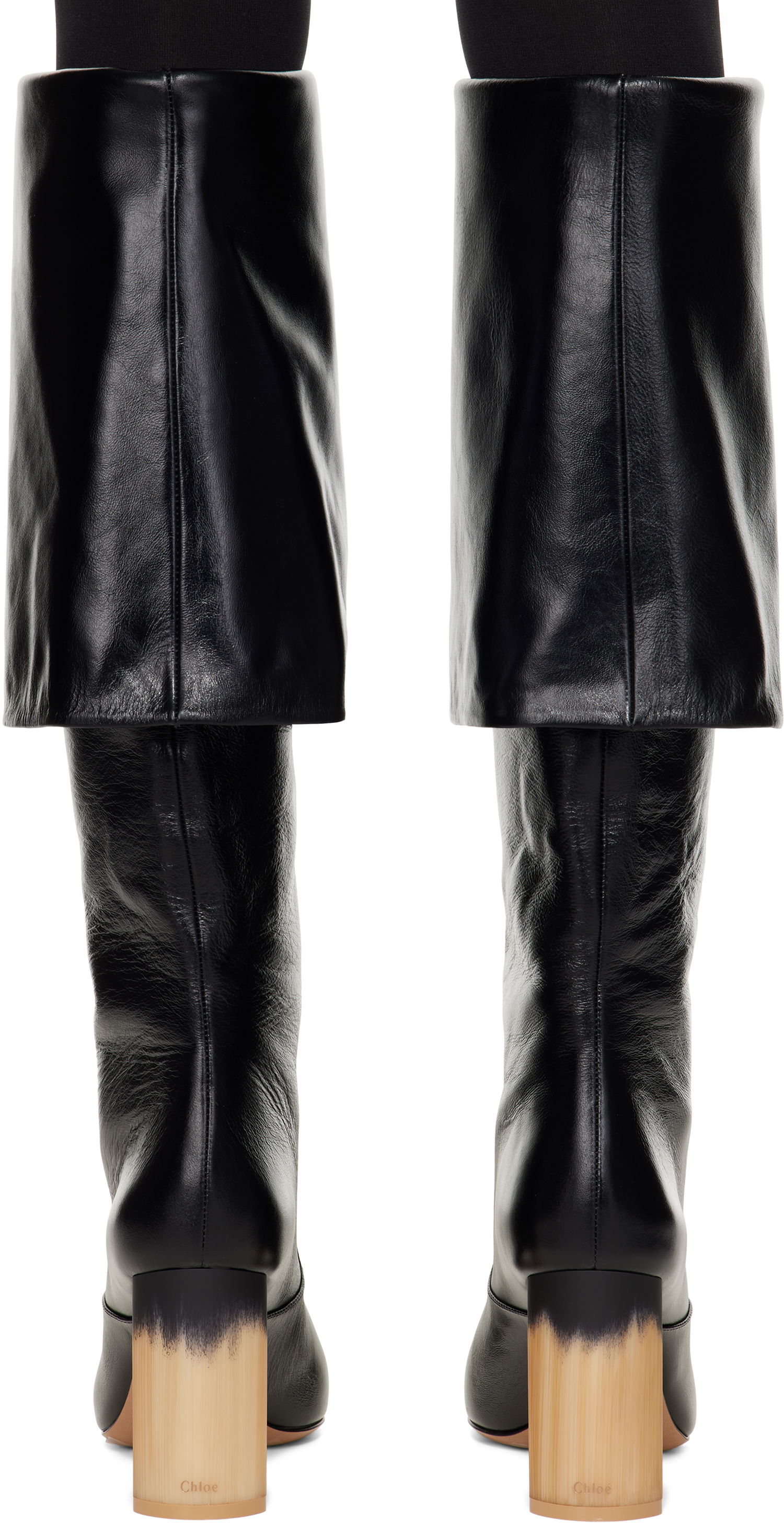 Kjole CHLOÉ Chloé Georgia Heeled Tall Boots Sort | CHC25S07YQJ, 1