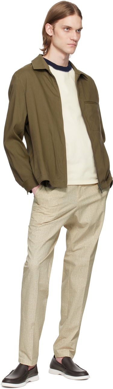Bukser BOSS BOSS Formal Water-Repellent Trousers Beige | 50539484, 3