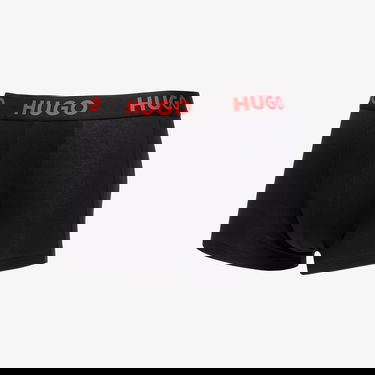 Boksere BOSS Logo-Waistband Stretch Trunks 3-Pack Black Sort | 50496723-001, 3
