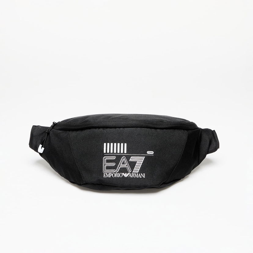 Taljetaske Emporio Armani Hip pack EA7 Unisex Sling Bag Black/ White Logo Sort | 245079CC94002021