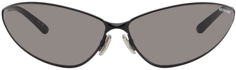 Solbriller Balenciaga Razor Cat Sunglasses Sort | BB0315S-002