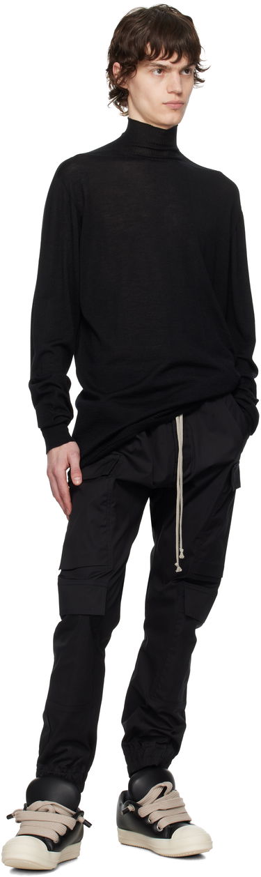 Sneakers og sko Rick Owens Rick Owens Hollywood Jumbolace Low Sort | RU01E5893 LLPPW2, 4