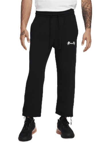 Joggingbukser Nike LeBron Open Hem Fleece Trousers Sort | FB7127-010