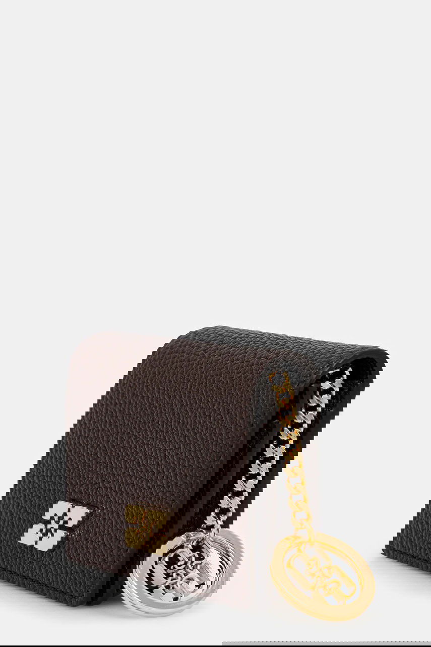 Tegnebog GANNI Grained Flap Card Holder with Keychain Brun | A7279, 1