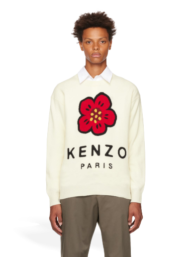 Sweater KENZO Paris Boke Flower Hvid | FC65PU3453LD