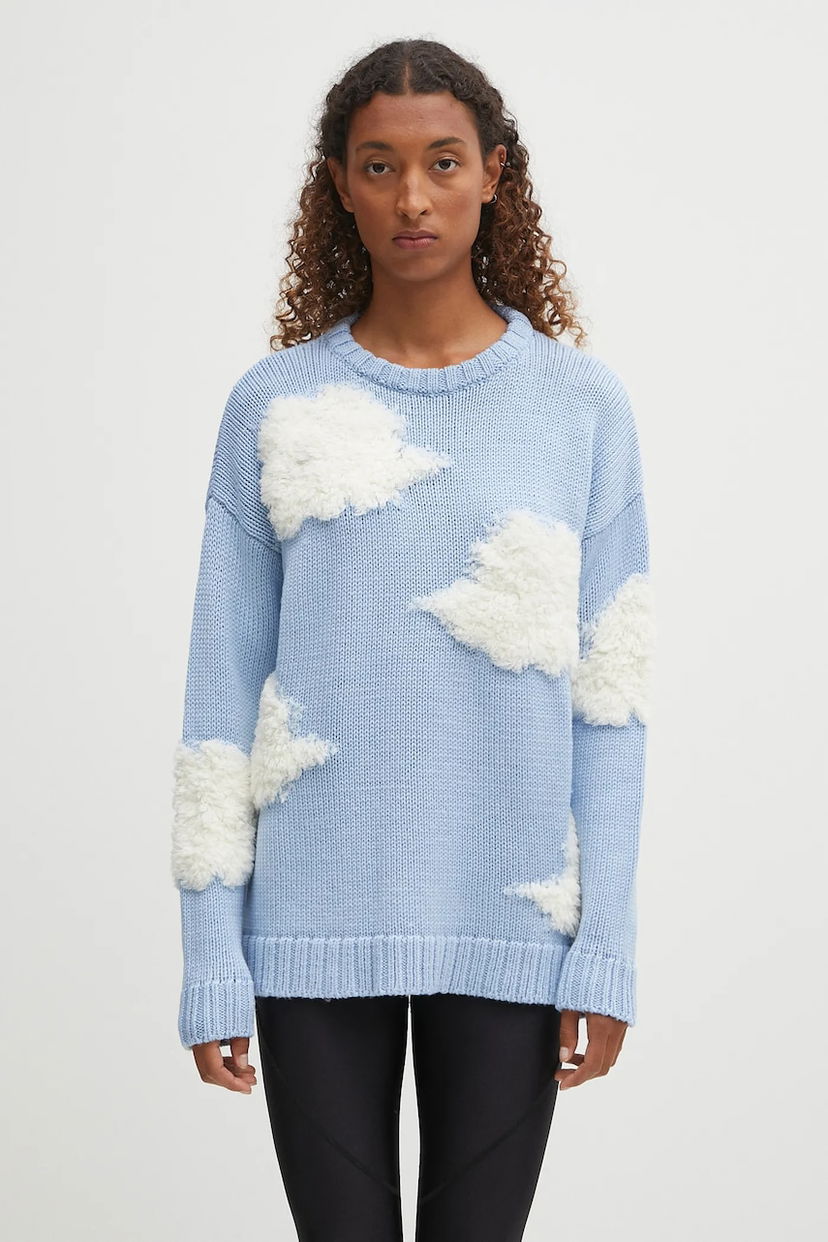 Sweater Fiorucci Fiorucci Cloud Knit Sweater Blå | W02SMKSW335KN05BL02