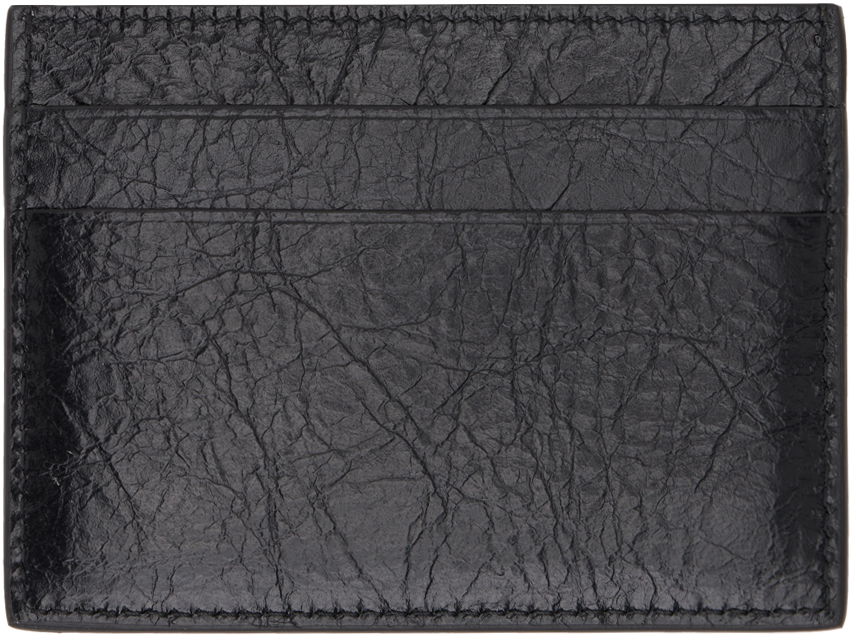 Tegnebog Balenciaga Printed Card Holder Sort | 594309-2AAW3-1090, 1