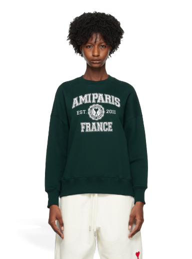 Sweatshirt AMI SSENSE x Sweatshirt Grøn | SPUSW008.747.306