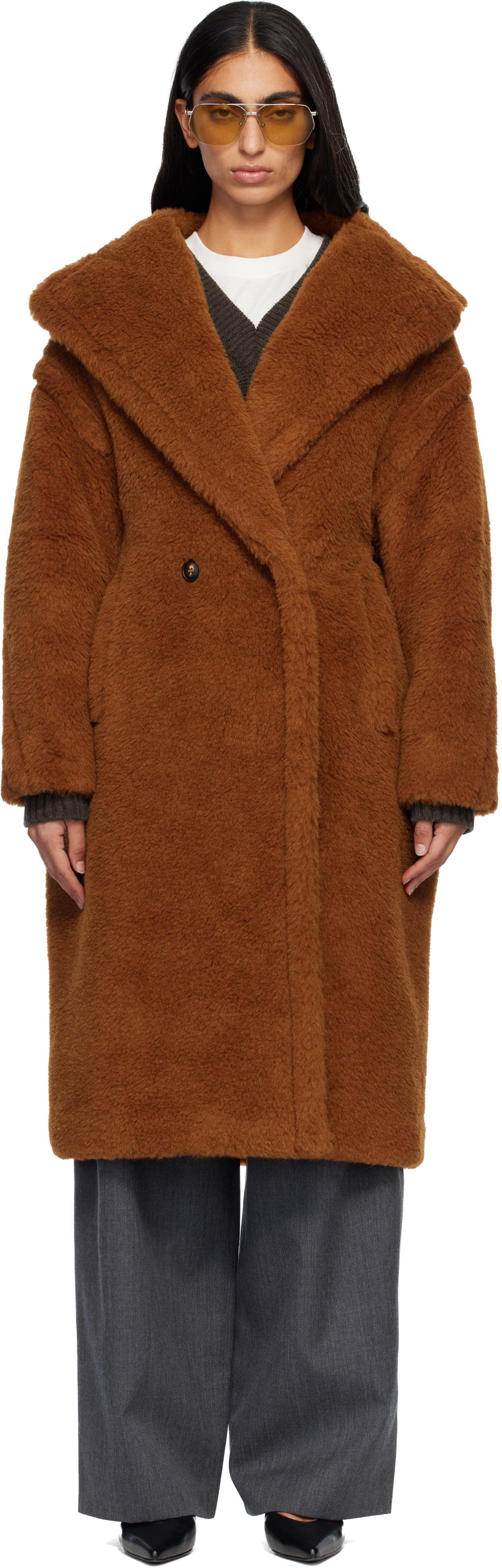 Frakker Max Mara Tedgirl Teddy Coat Brun | 2521016052600, 0