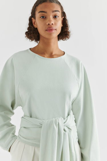Sweatshirt AXEL ARIGATO Drape Tie-Front Grøn | A2112002, 4