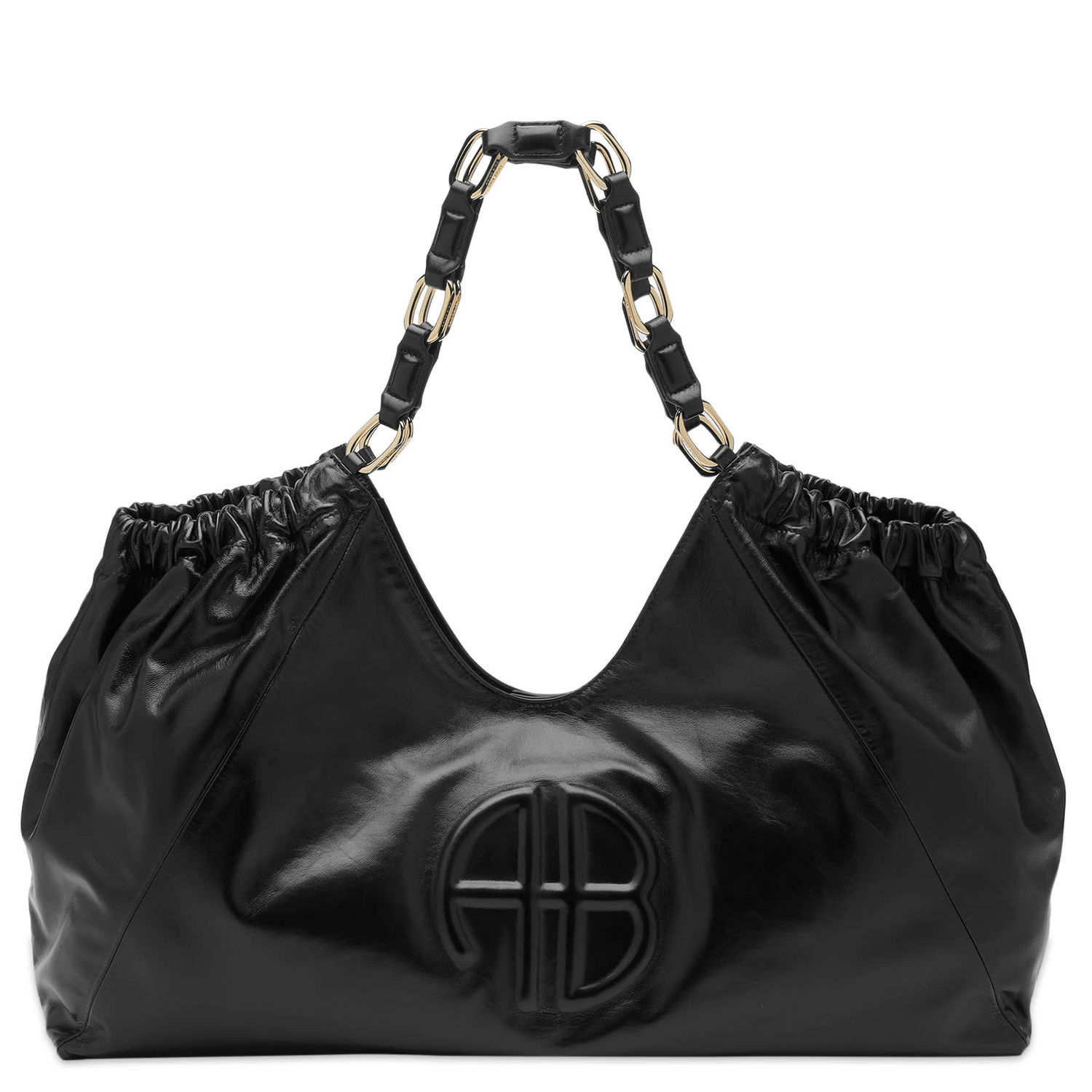 Håndtaske Anine Bing Leather Tote Bag With Chain Handles Sort | A-13-3087-000, 1