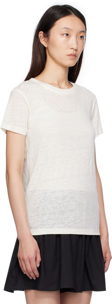 T-shirt Baserange Baserange Sevinc T-Shirt Hvid | TOST-JL-SU25, 1