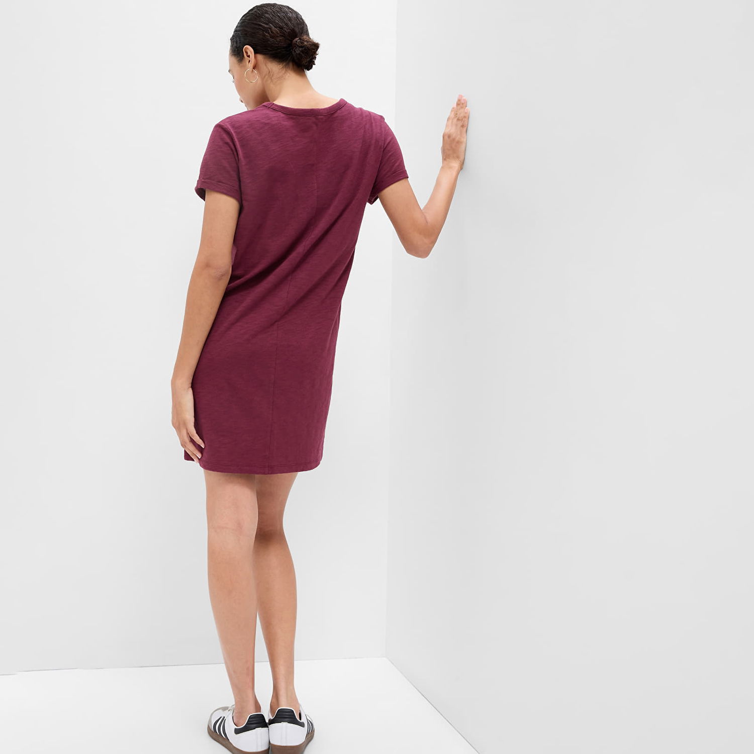 Kjole GAP GAP Shortsleeve Logo Dress Bourgogne | 756553-00, 1