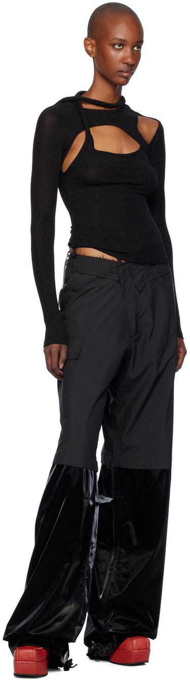 Cargo bukser Ottolinger Ottolinger Baggy Cargo Pants Sort | 1060801921, 4