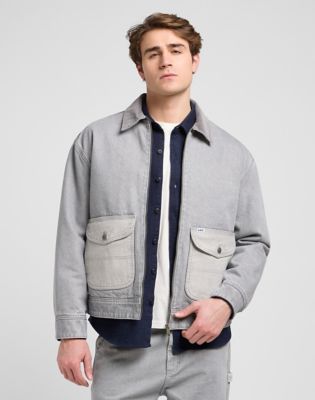 Jakke Lee Regular Utility Jacket Size XXL Grå | 112370527, 1