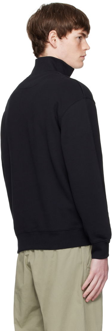 Sweatshirt MAISON KITSUNÉ Maison Kitsuné Fox Head Comfort Half Zip Sweatshirt Sort | PM00305KM0341, 2
