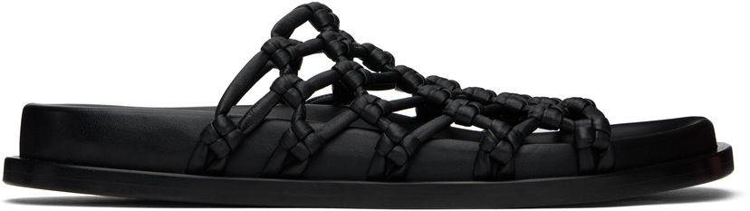 Sneakers og sko Jil Sander Jil Sander Hand-Knotted Sandals Sort | J15WX0008_P5810