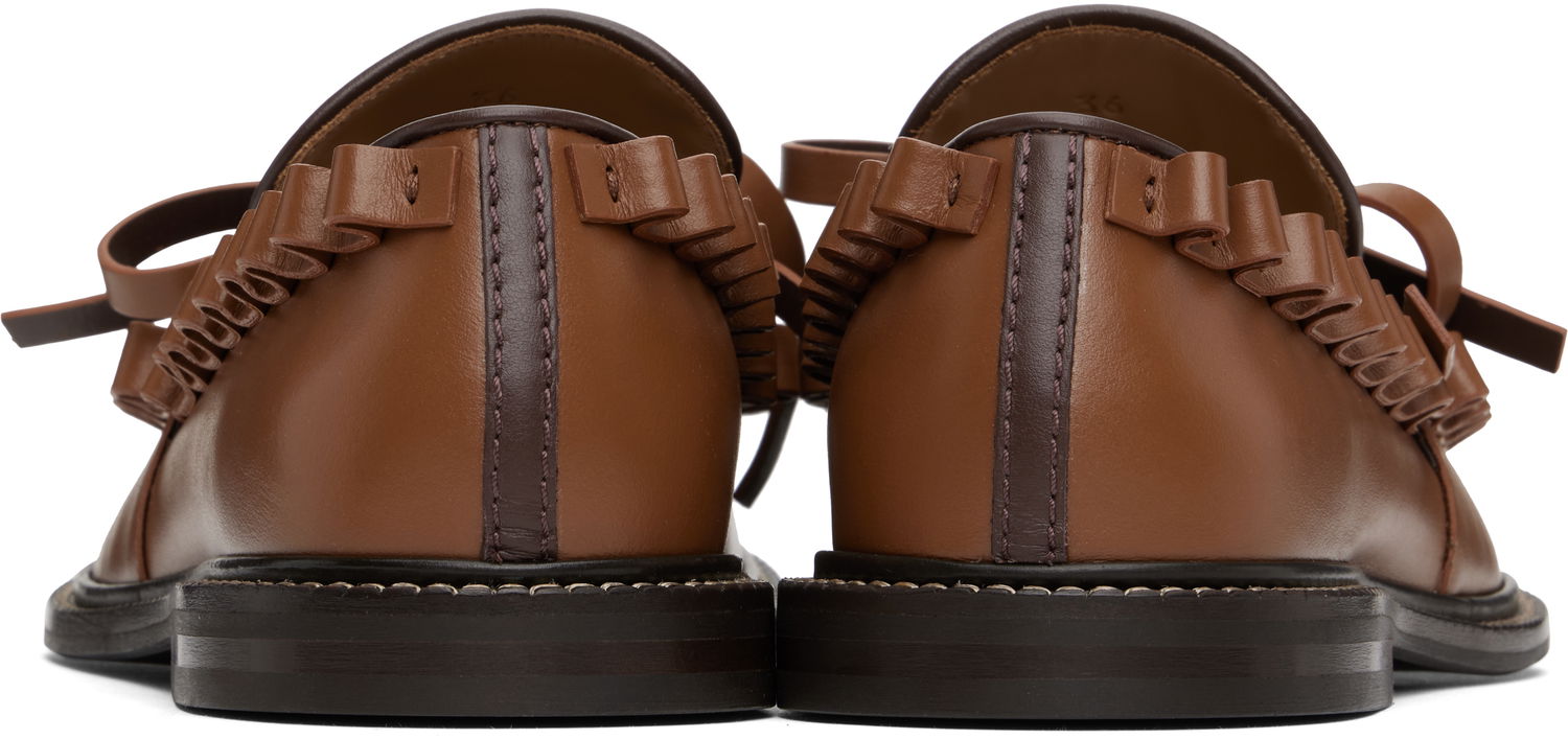Sneakers og sko JW Anderson JW Anderson Ruffle Loafers Brun | FW0167-LA0323, 1