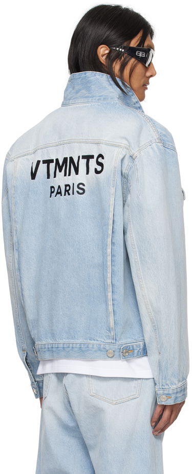 Jakke VETEMENTS VTMNTS Embroidered Denim Jacket Blå | VL20JA560L, 2