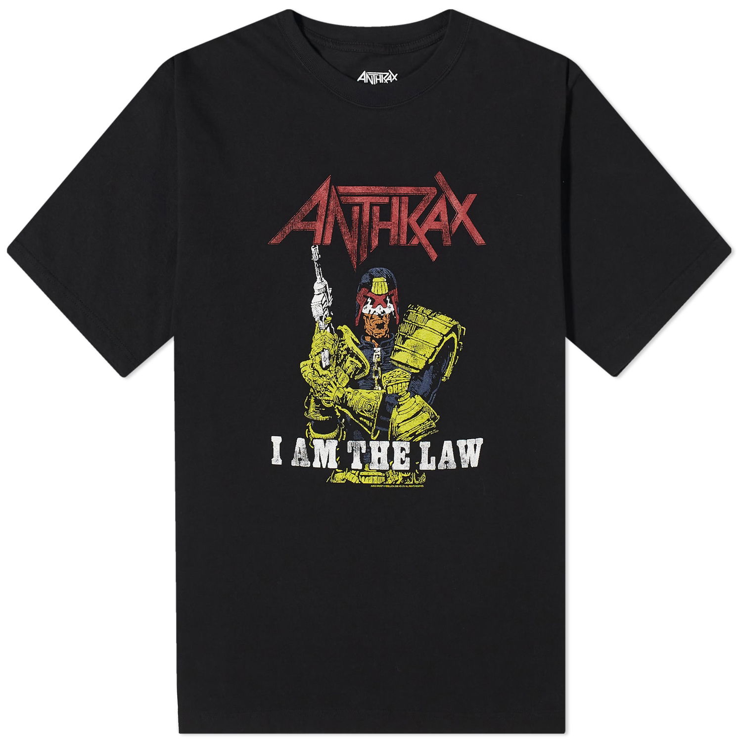 T-shirt Neighborhood Anthrax I am the Law T-Shirt Sort | 232PCNH-ST03S-BLK, 0