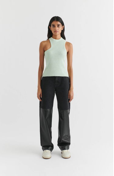 Tanktop AXEL ARIGATO Scoop Asymmetric Tank Top Grå | A2212001, 4