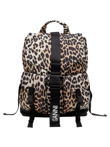 Rygsæk GANNI Recycled Tech Backpack Brun | A4757-943