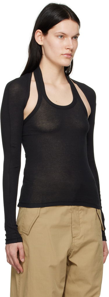 Tanktop Dion Lee Modular Halter Long Sleeve T-Shirt Orange | C3103R23, 4