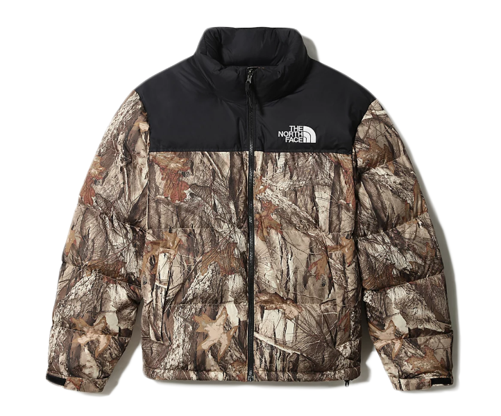 Puffer jakke The North Face 1996 Retro Nuptse Packable Jacket Kelp Tan Forest Floor Print Brun | NF0A3C8D-047