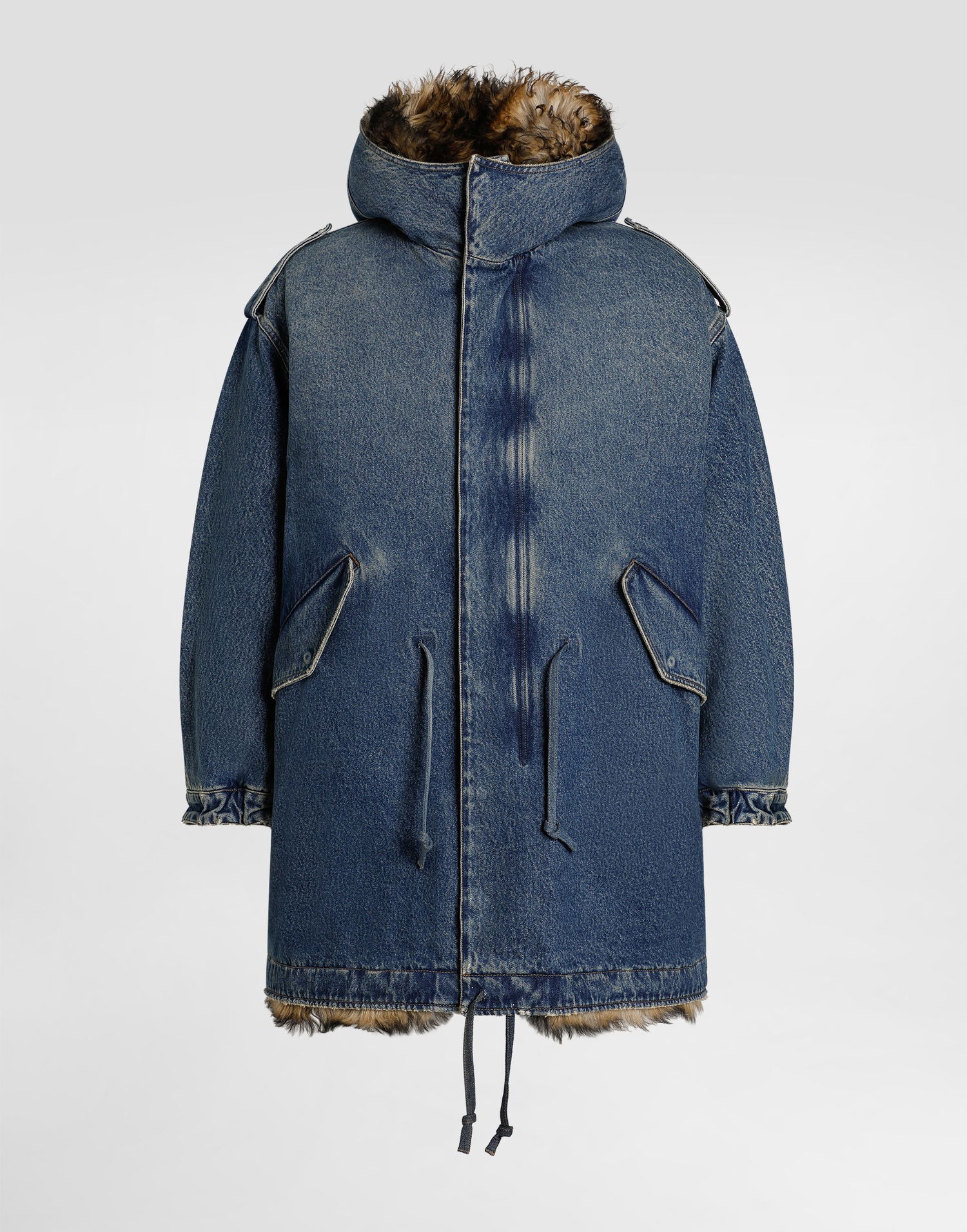 Parka Dolce & Gabbana Dolce & Gabbana Padded Denim Parka Blå | G055YDG8NZ2S9001, 0
