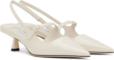 Sneakers og sko Jimmy Choo Jimmy Choo Didi 45 Slingback Pumps Hvid | DIDI 45, 3