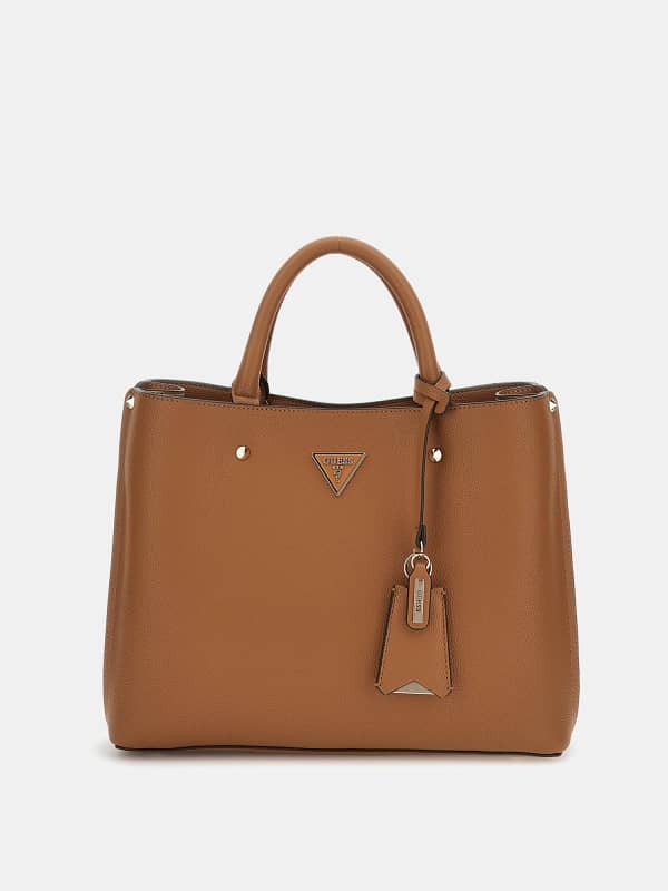 Håndtaske GUESS Meridian Studded Brun | HWBG8778060, 0
