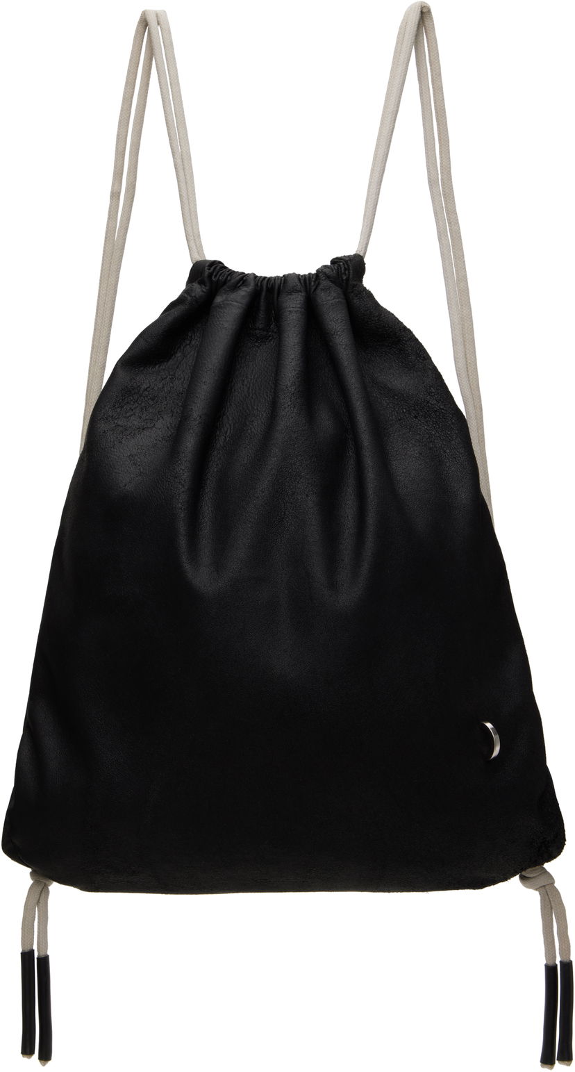 Gymsæk Rick Owens Rick Owens Hollywood Drawstring Backpack Sort | RA01E0675 LCN
