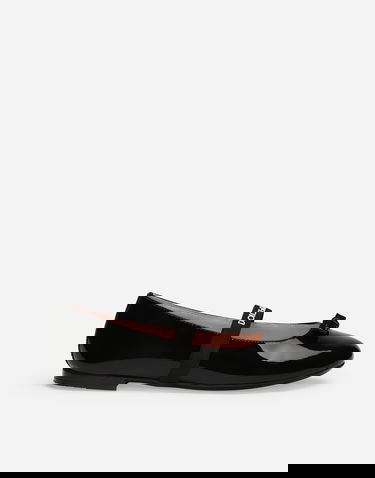 Sneakers og sko Dolce & Gabbana Patent Leather Ballet Flats With Bow Sort | D11294A483180999, 0