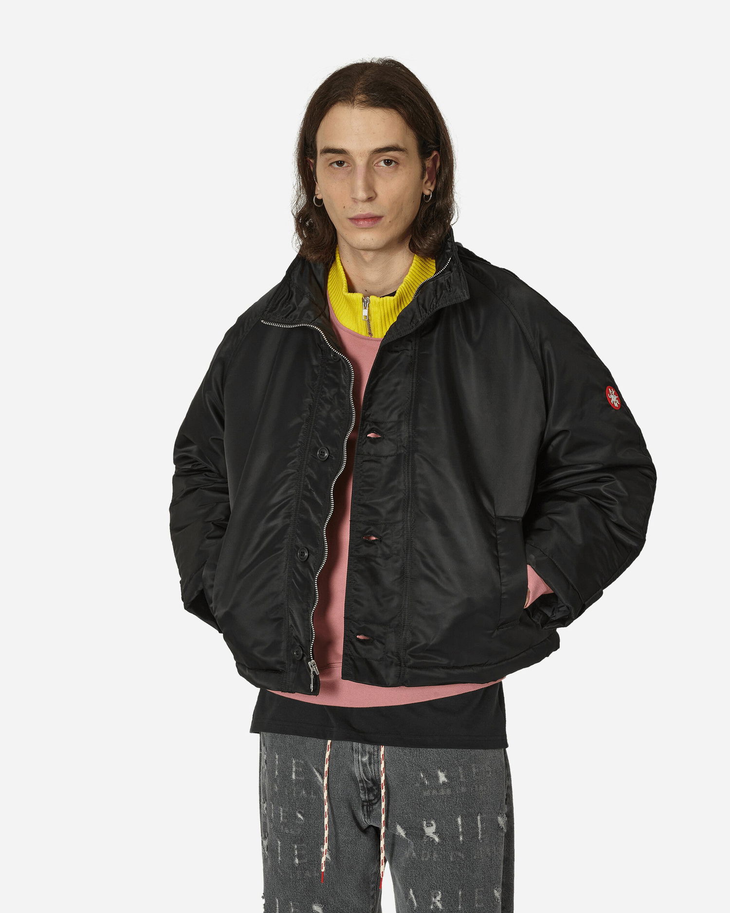 Jakke Cav Empt Nylon Twill Warm Jacket Sort | CES24JK03 001, 1