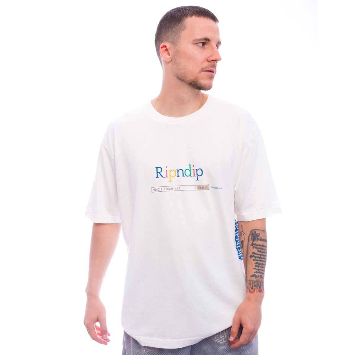 T-shirt RIPNDIP Rip N Dip A Bird Tee T-Shirt Size M Hvid | RNDSUM25136, 0