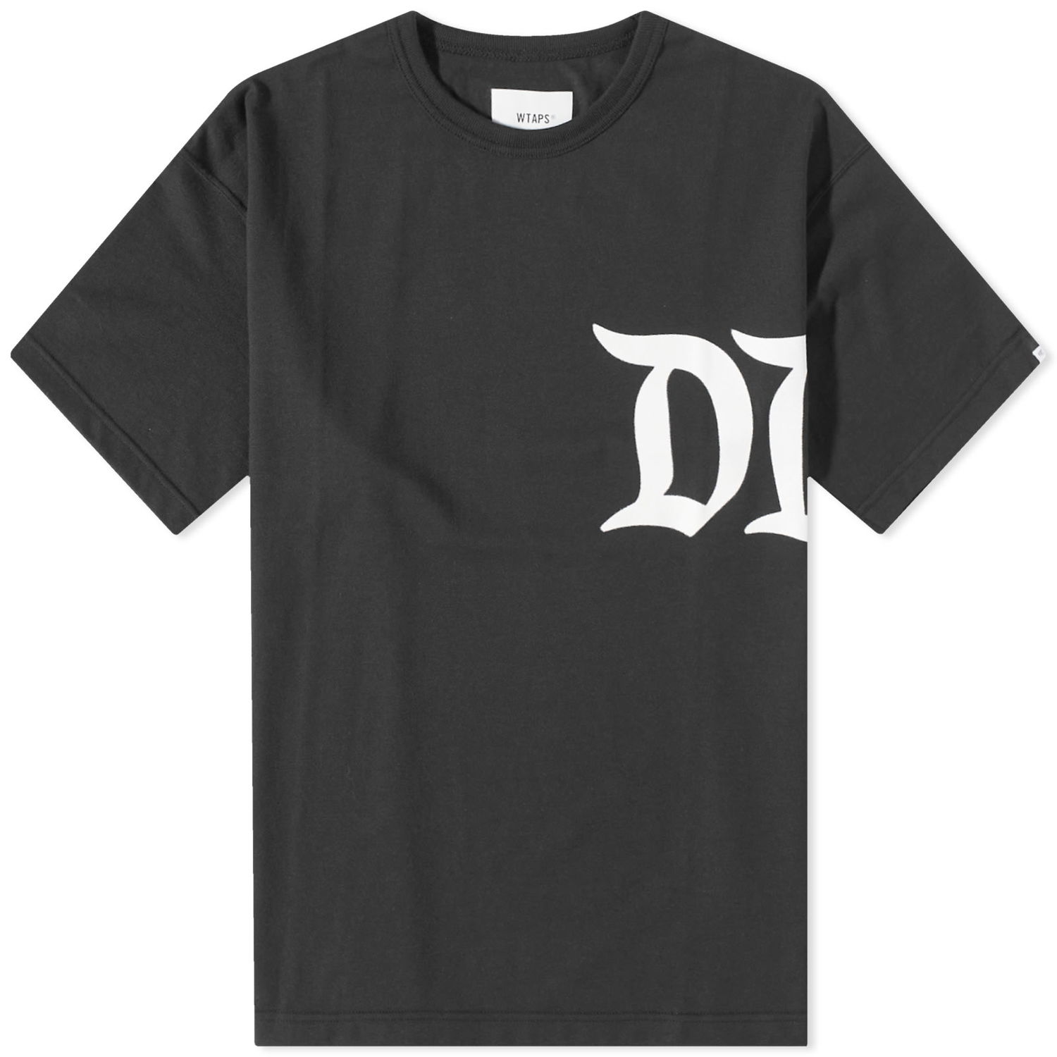 T-shirt WTAPS Design 02 SQD T-Shirt Sort | 231ATDT-CSM14-BK, 0