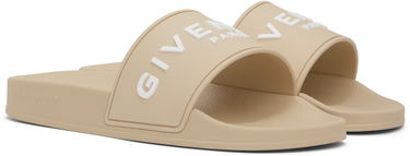 Tilbehør Givenchy Givenchy Embossed Pool Slides Beige | BE3076E1KU270, 3