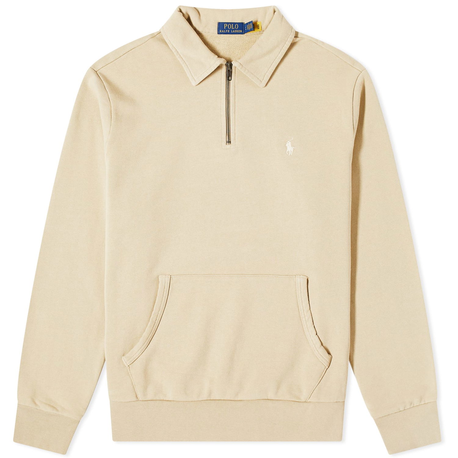 Sweater Polo by Ralph Lauren Polo Ralph Lauren Men's Loopback Half Zip Sweat Costal Beige Beige | 710934601002, 0