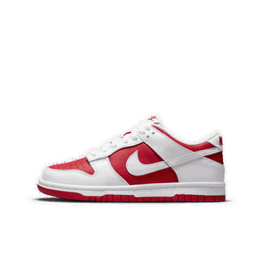 Sneakers og sko Nike Dunk Low "White University Red" GS Rød | CW1590-600, 2